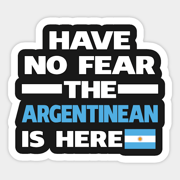 No Fear Argentinean Here Argentina Sticker by lubashantae